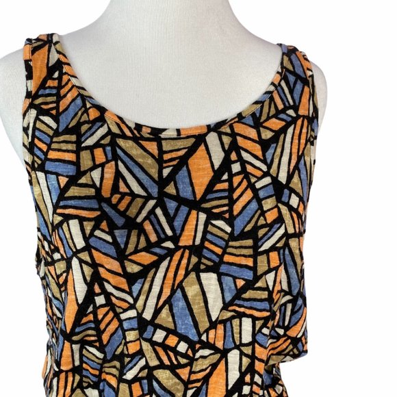 Lucky Brand Allover printed geometric print dress - Picture 4 of 8